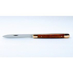   Szalonnázó zsebkés,, bicska mahagóni , merbau fa markolat